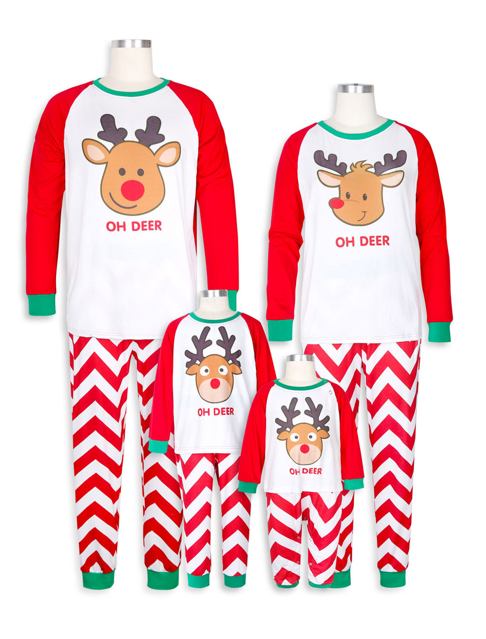 matching christmas pajamas reindeer