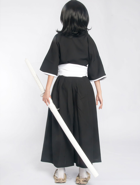 Bleach Kuchiki Rukia Soul Reaper Uniform Halloween Cosplay Costume 
