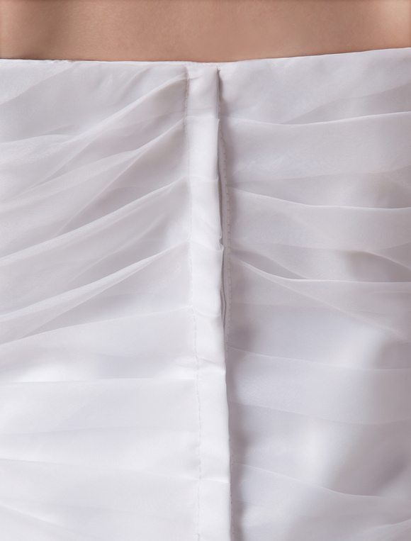 White Satin Flower Girl Dress Straps Tiered Tulle Dress - Milanoo.com