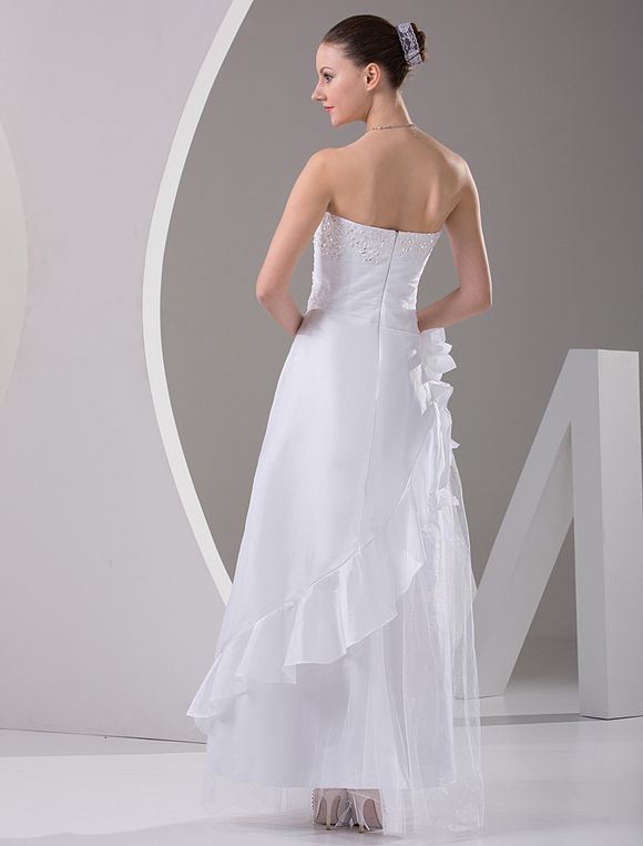 strapless floor length gown