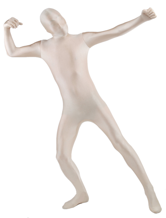 Costumes Costumes | Halloween Morph Suit Unisex Milk White Lycra Spandex Zentai Suit - AQ72659