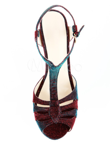 maroon gladiator sandals