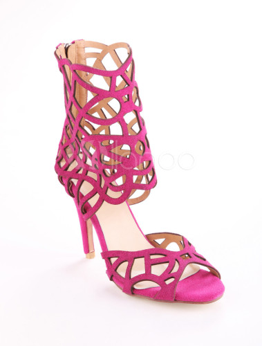 fuchsia gladiator sandals