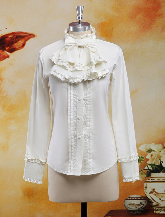 Aristocrat Long Sleeves Cotton Blend Black Lolita Outfits - Milanoo.com