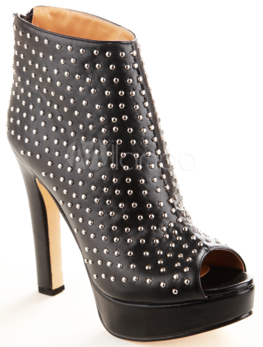 high heel booties open toe