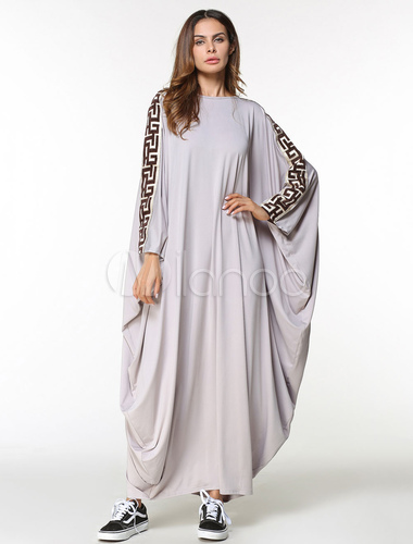 long sleeve kaftan dress