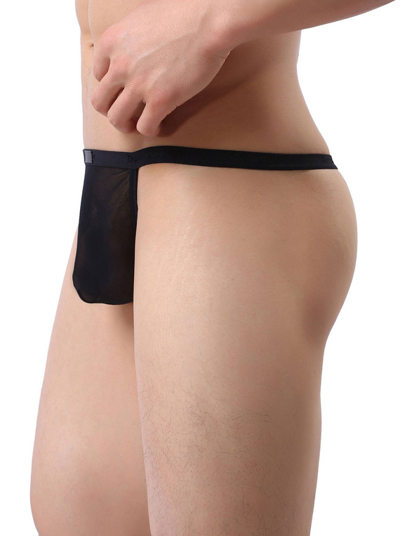 Lingerie Sexy Lingeries | Black Sexy Panties Men Semi Sheer Underwear Lingerie - PL24046