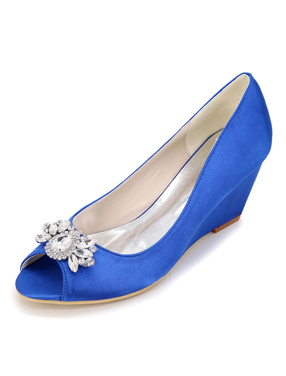 Shoes Occasion Shoes | Women's Wedding Shoes Rhinestone Wedges - DM66876