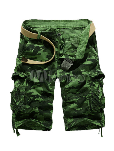 Men Cargo Shorts Pocket Cotton Shorts Zipper Fly Summer Shorts Casual ...