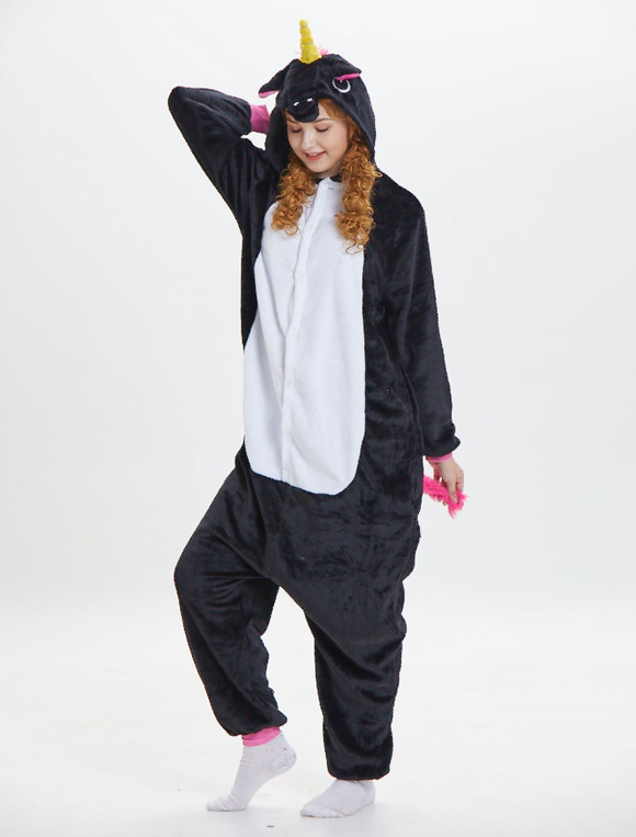 Unisex Onesiee Disfraz de Kigurumi con Capucha Pijama Ropa para Dormir Mono