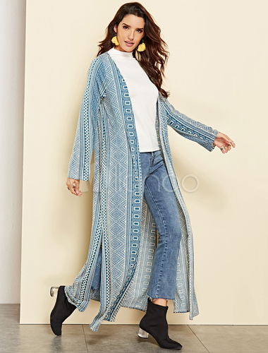 long sleeve maxi duster