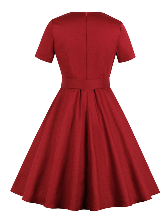 vestido vintage vermelho
