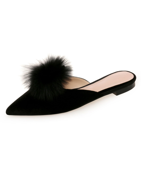 velvet mule slippers
