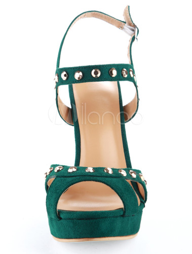 dark green stilettos