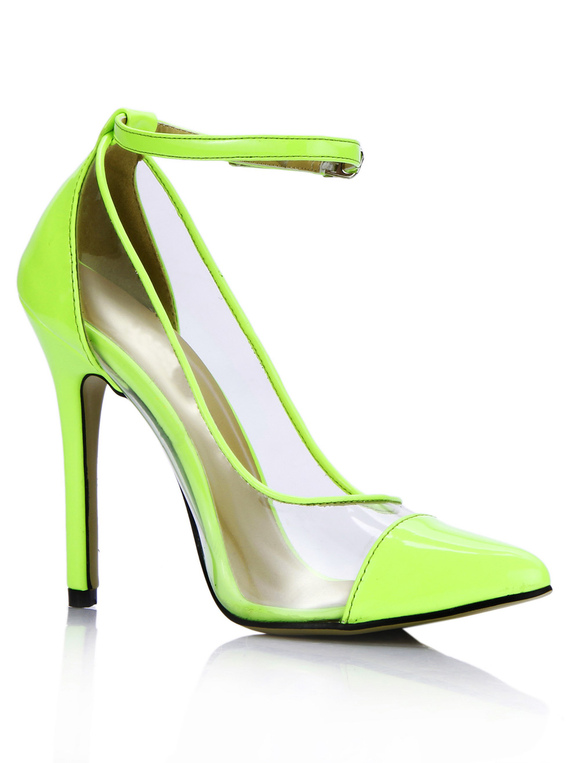 pointed clear shoes