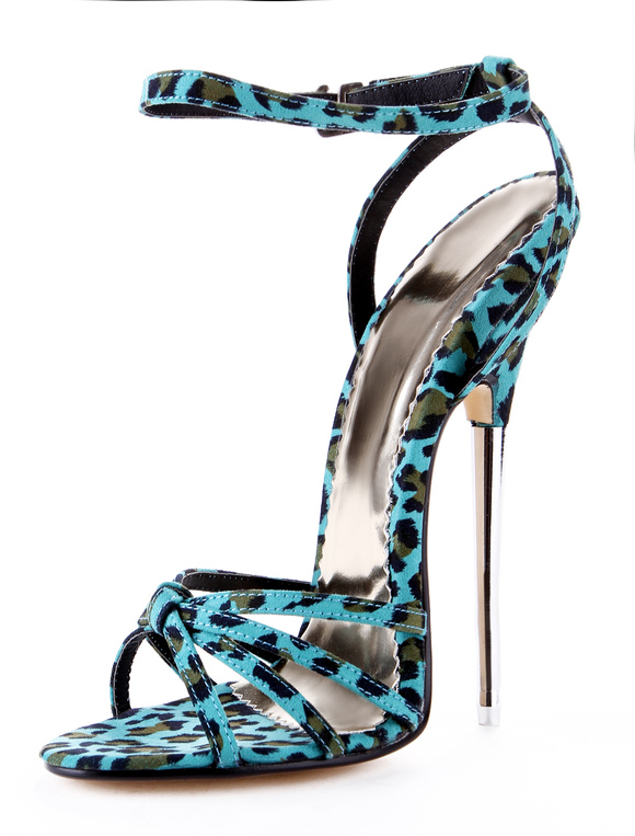 Zapatos de Fiesta | Sandalias con estampado de leopardo - OI78751