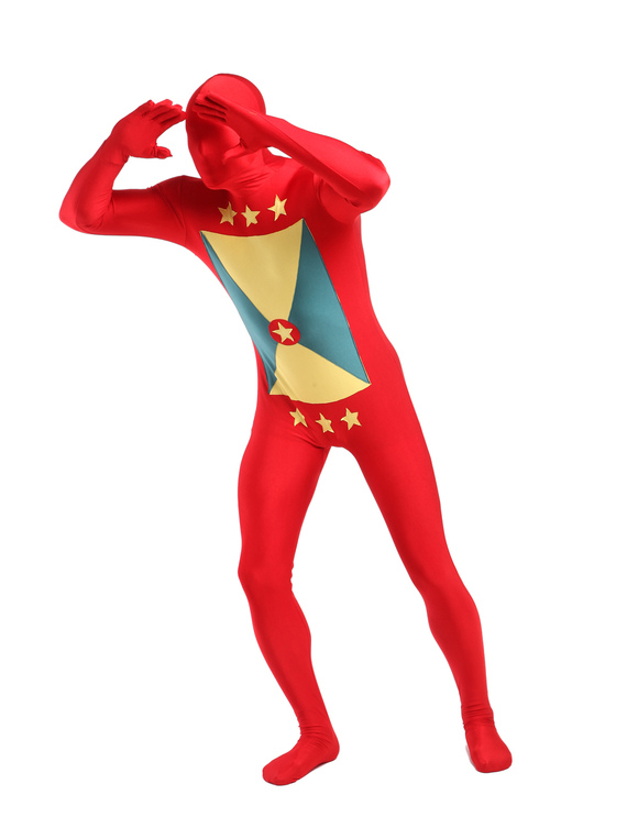 Costumes Costumes | Unisex Grenada Lycra Spandex Full Body Modern Flag Zentai Suits - AB79150