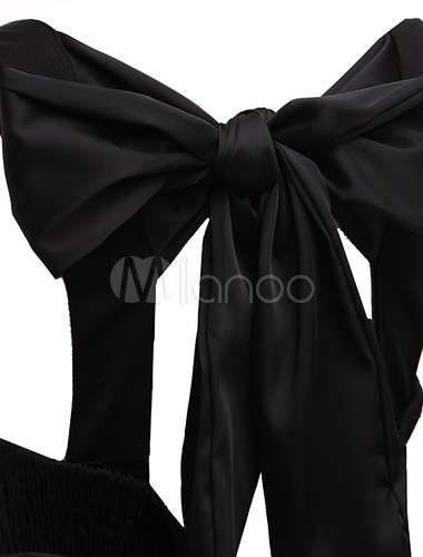 Lovely Sweetheart Neck Bow Cut Out Women's Vintage Dress - Milanoo.com