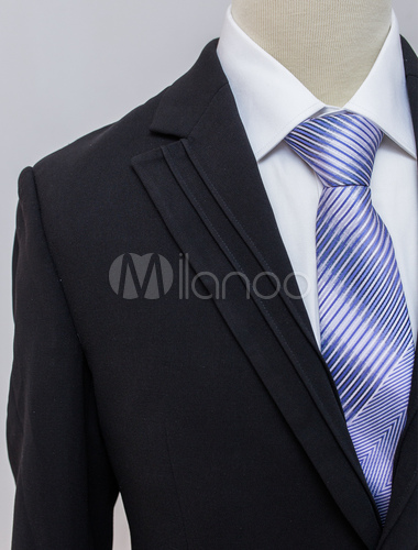 Back Split Business Suit With Buttons - Milanoo.com