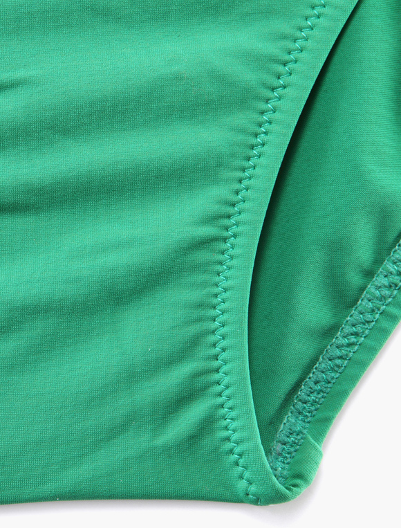 Bandeau Removable Cups Backless One Piece Swimsuit