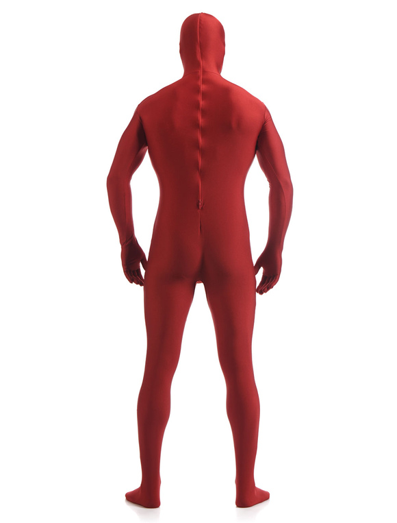 red spandex body suit