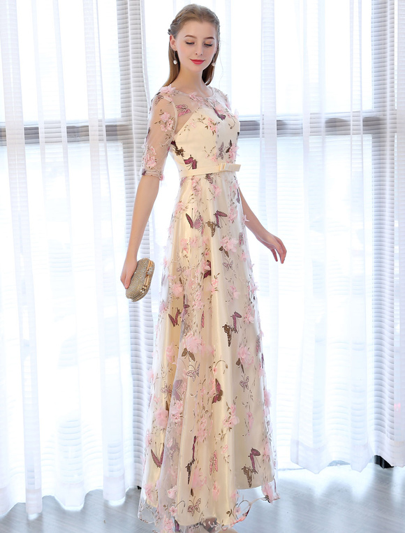 Long Sleeve Butterfly Dress