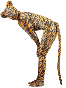 Stretchy Spandex Tiger Streifen Bodysuit Kostüm Damen Leopard Kostüm Stretchy Spandex Tiger Streifen Bodysuit Kostüm Damen Leopard Kostüm