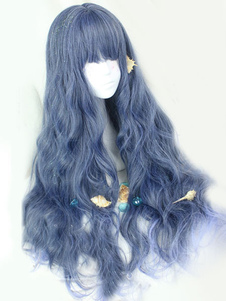 Perruque lolita violet bleuâtre Déguisements Halloween