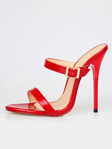 White Sandal Slippers Women's High Heel Stiletto Sandal Shoes