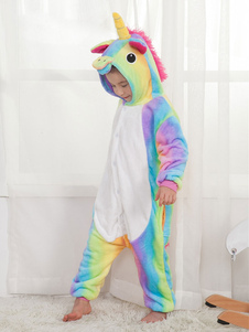Disfraz Halloween Arco Iris Pijama Unicornio 2023 Kigurumi Mono Unicornio para Niños Carnaval Halloween