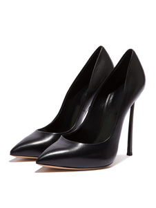 Black High Heels Stiletto Heel Pointed Toe Pumps for Women