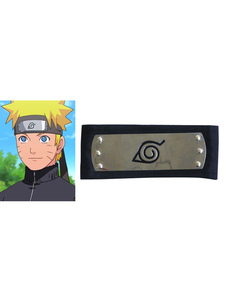 Fasching Naruto Ninja Leaf Village Stirnband schwarz Cosplay