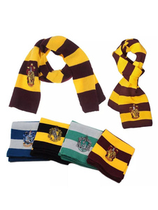Scarf Harry Potter Cosplay Costume Striped Cotton Accessories Carnival