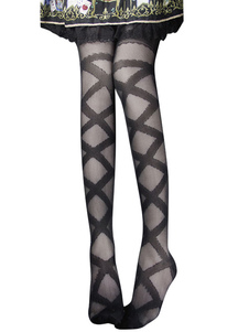 Classci Lolita Stocking Ribbon Doll Rayon Knee High Sock