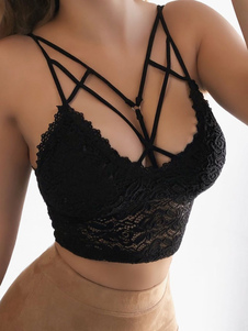 Woman Bra Attractive Straps Cut Out Lace Bra Sexy Lingerie