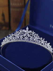 Tocado Accesorio de boda Corona Sombreros Diamante Accesorios para el cabello nupcial
