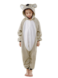 Kigurumi Pajamas koala Onesie For Kids Gray Winter Sleepwear Mascot Animal Costume Halloween