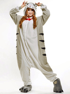 Disfraz Halloween Traje de la mascota gatos sintético gris  Halloween