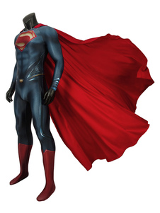 Superman Clark Kent DC Comics Cosplay Costume Lycra Spandex Catsuits With Cape