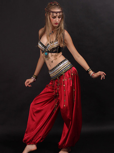Vêtements de danse du ventre pour femmes Robe Bra Belt 3 pièces Sexy Belly  Dance Costume de carnaval Costume de danse