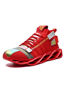 Fortnite Ikonik Game Cosplay Sneakers Red Redonda Zapatos deportivos con cordones