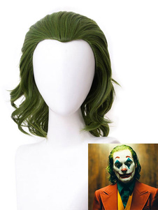El Joker 2023 película Cosplay peluca Arthur Fleck onda profunda rizado Cosplay pelucas