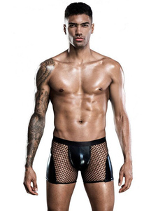 Männer Sexy Kostüm Schwarz Sexy Unterwäsche Polyester Nachtclub Wear