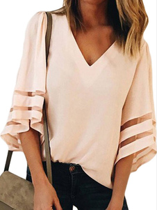 Half Sleeves Tees Black Jewel Neck Tee Shirt For Women