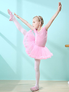 Blanc / Rose Ballet Pour Enfants Tutu Danse Costumes Robe Little