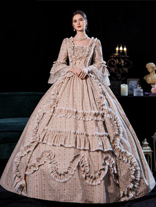 Vestido de fiesta Disfraces retro Vestido para mujer Estilo europeo Vestido de fiesta de disfraces de Marie Antoinette