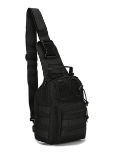 Bolso de los hombres Bolsa de mensajero de camuflaje de nylon negro