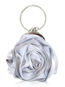 Жаккардовые шелка женщина Грейс цветок формы вечерняя сумочка