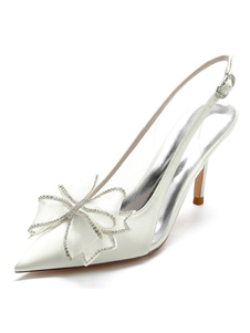 Chaussures de Mariage à Talons Hauts Femme avec Bout Pointu Unicolore
