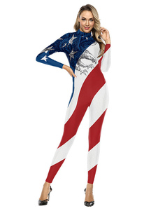 Independence Day Printed Jumpsuit Performance Clothes Jumpsuit